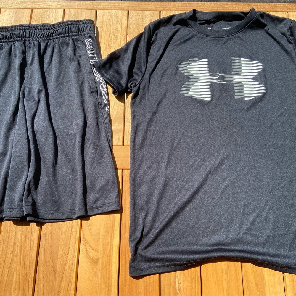 YLG Under Armour shorts and tee (Black)